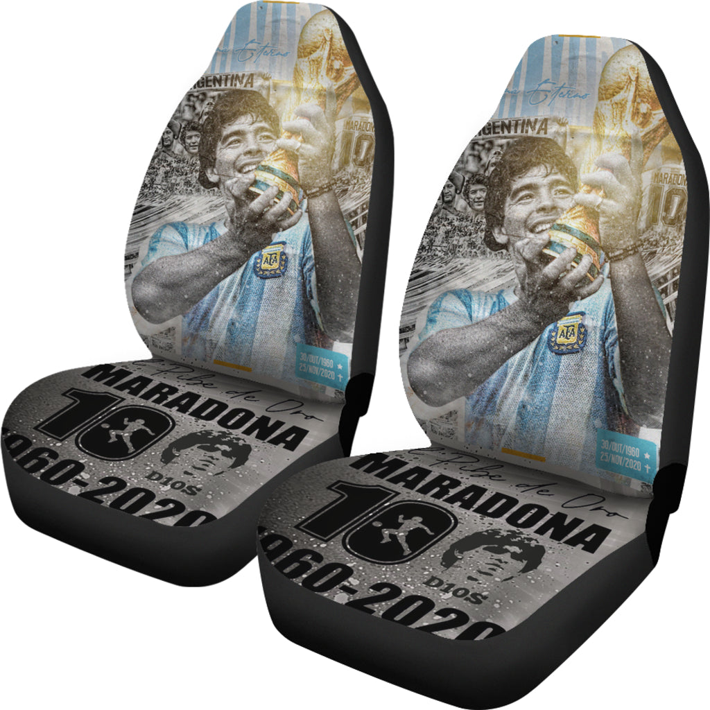 Mexico 86 Diego Armando Maradona 10 Rip 1969 2022 Car Seat Covers Gift For Fooball