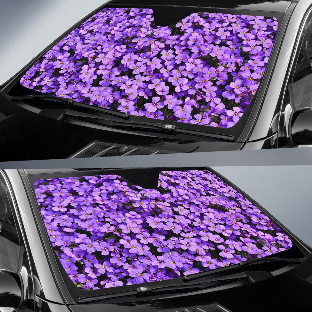 Aubrieta Flowers Purple Blossom Purple Bloom Car Sun Shades Gift Ideas 2021