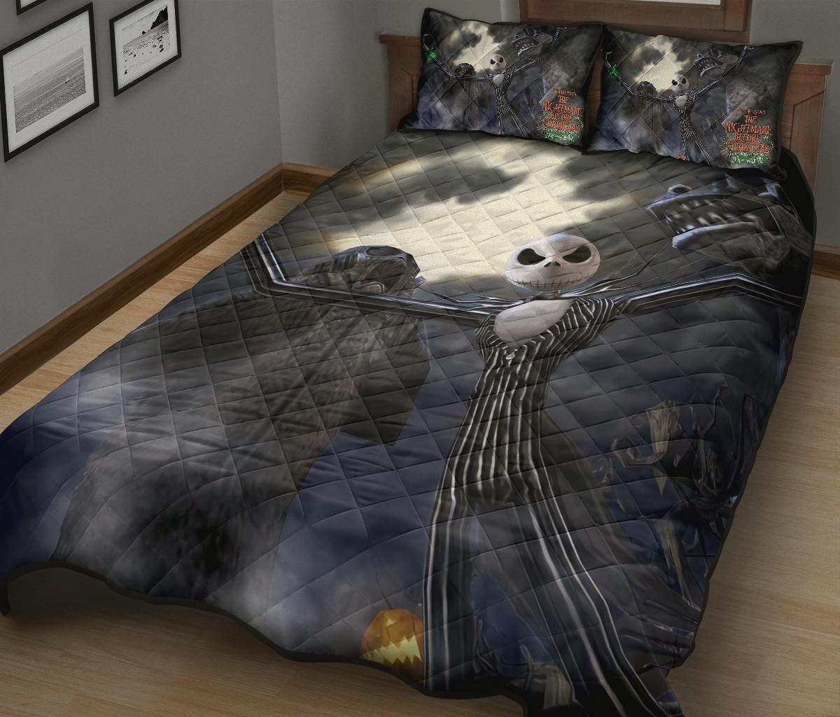 The Nightmare Before Christmas Halloween Movie Quilt Bed Set Pillow Case Amazing Decor Gift Ideas 23