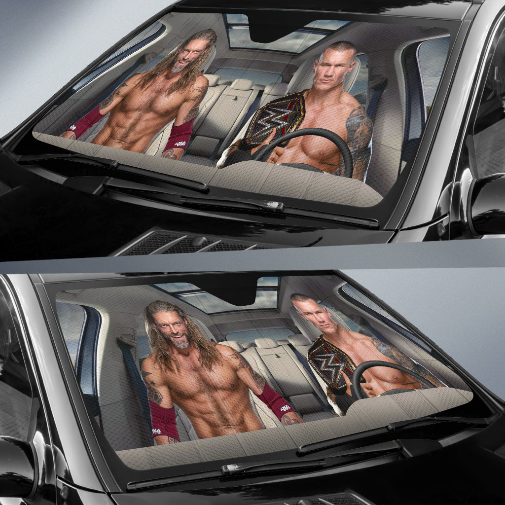 Randy Orton Vs Edge Wwe Driving Auto Sun Shade