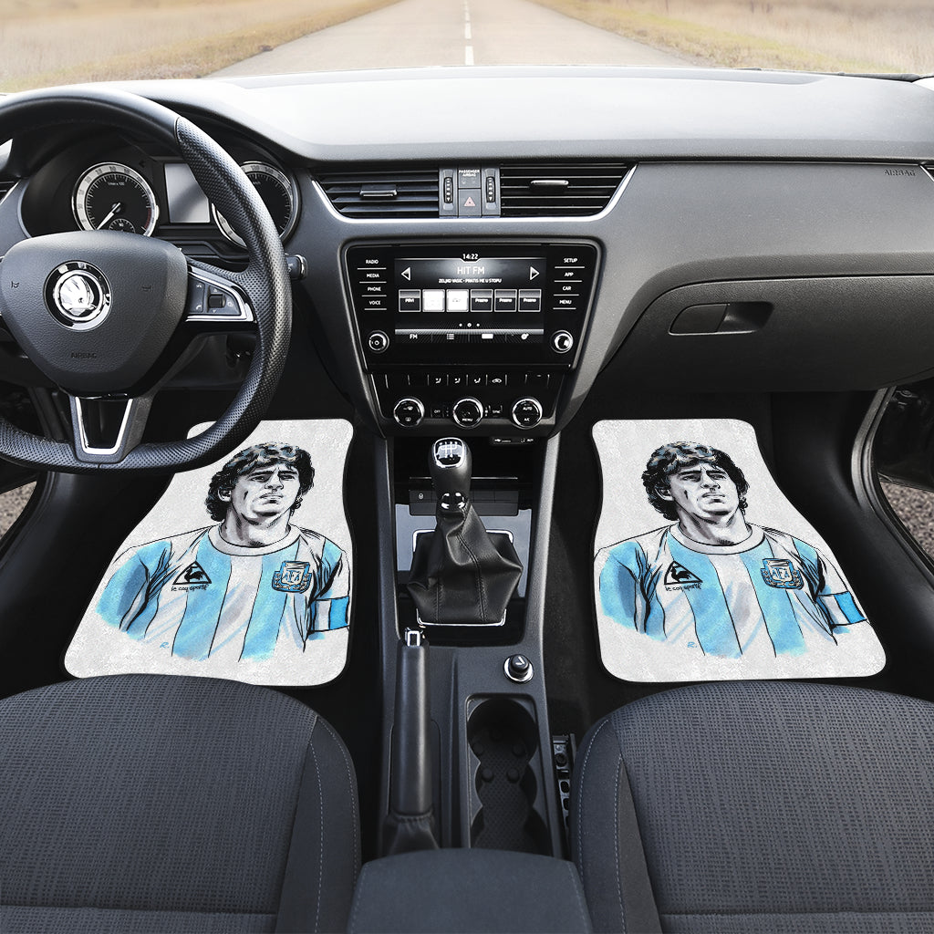 Diego Armando Maradona 10 Rip 1969 2022 12 Car Floor Mats Custom Car Accessories Car Decor 2022