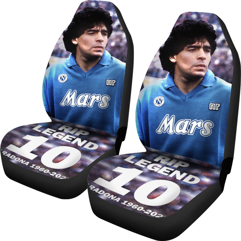 Napoli Rip Legend Diego Armando Maradona 10 Rip 1969 2022 Car Seat Covers Gift For Fooball