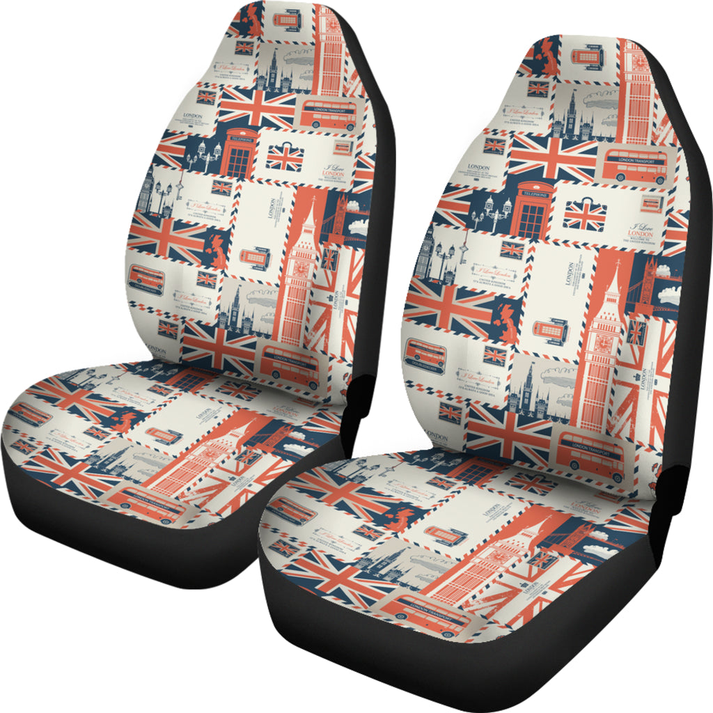 Uk And London Theme Car Seat Covers