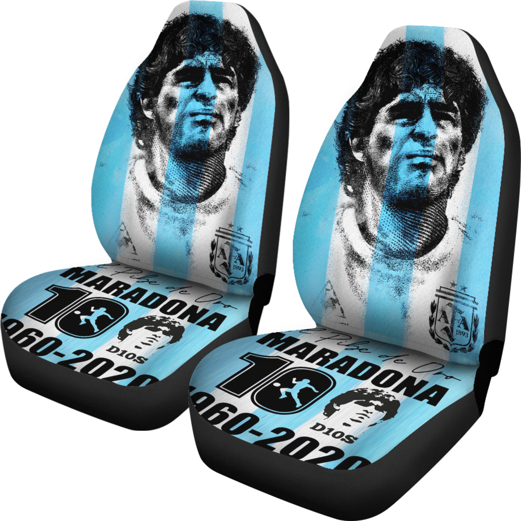 Diego Armando Maradona 10 Rip 1969 2022 Car Seat Covers Gift For Fooball