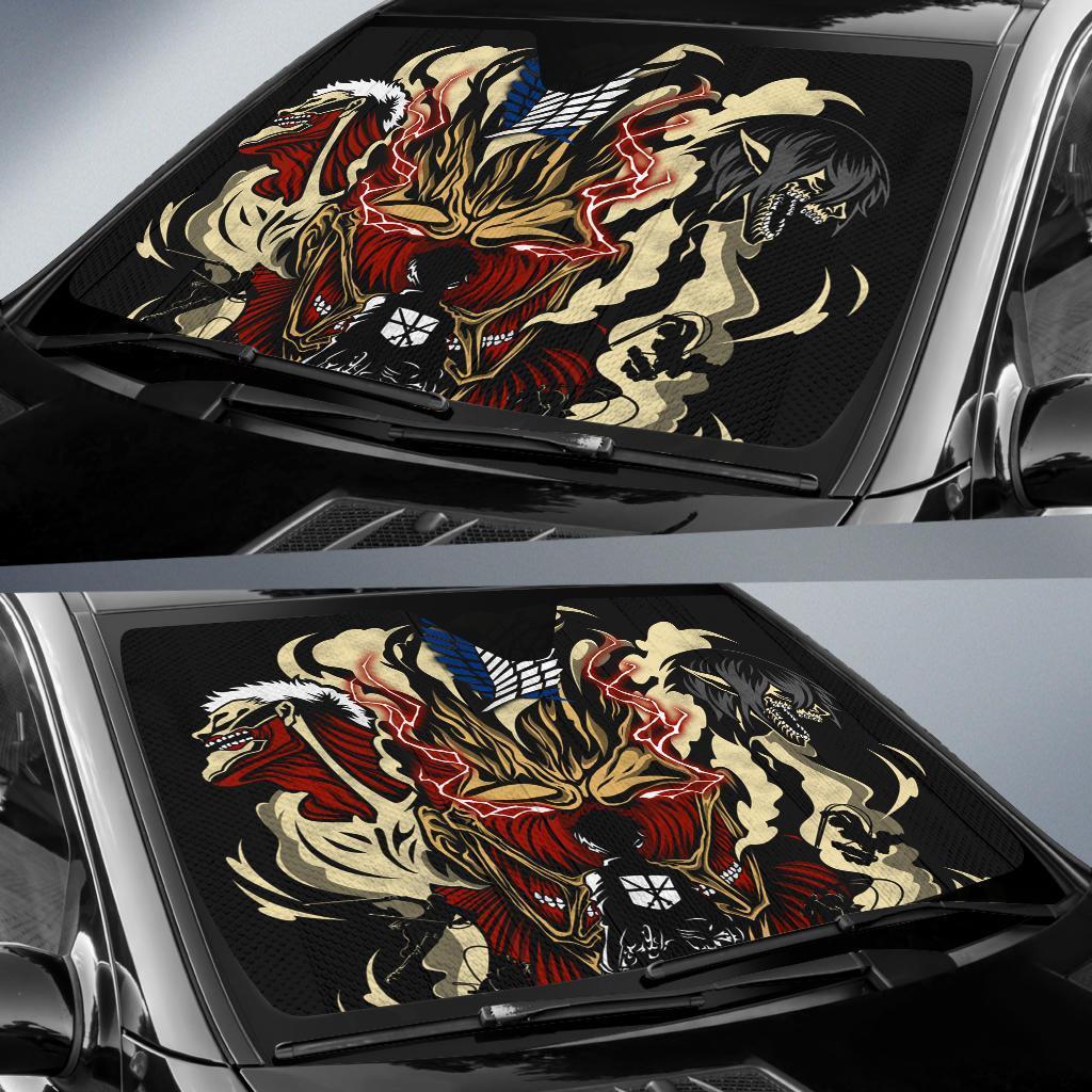 Attack On Titans Car Sun Shades Amazing Best Gift Ideas 2022
