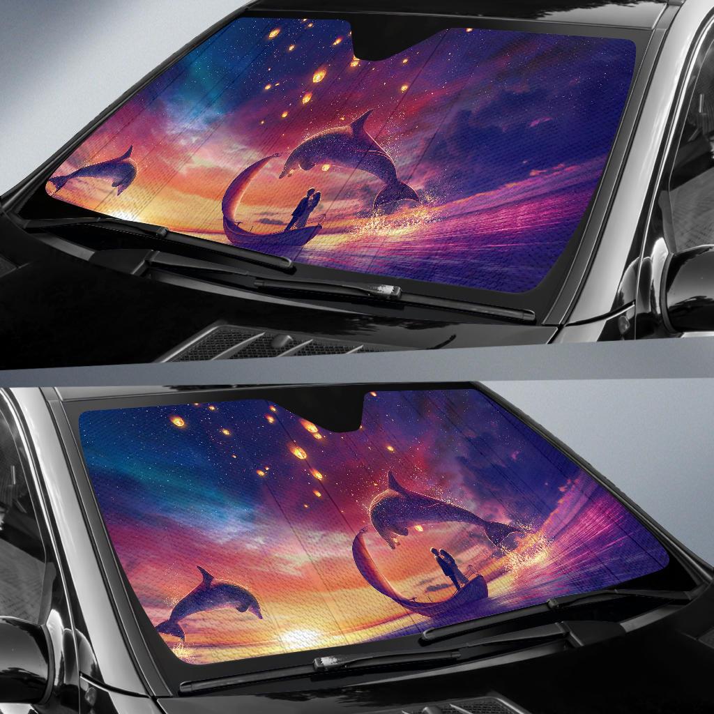 Couple Dream Romantic Surreal Sea Car Sun Shade Gift Ideas 2021