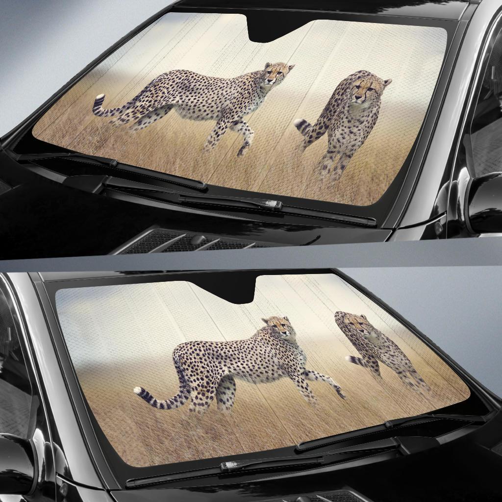 Cheetah Wildlife Hd 5K Car Sun Shade Gift Ideas 2022