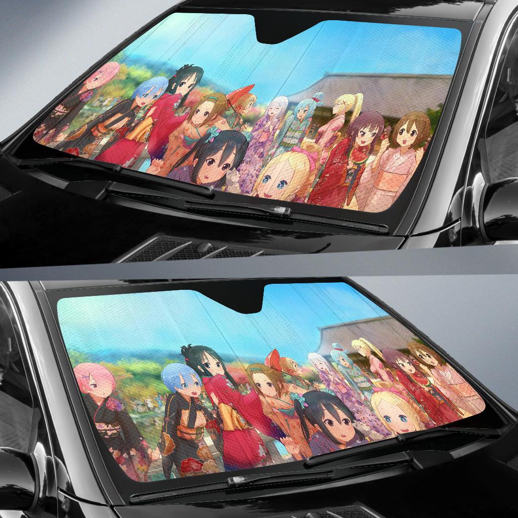 Shinobu Koyomi Tatsumaki Genos Saitama Chitoge Raku Kosaki Car Sun Shade Gift Ideas 2022