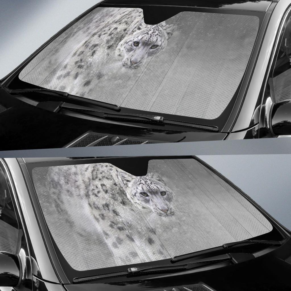 Snow Leopard Car Sun Shade Gift Ideas 2022