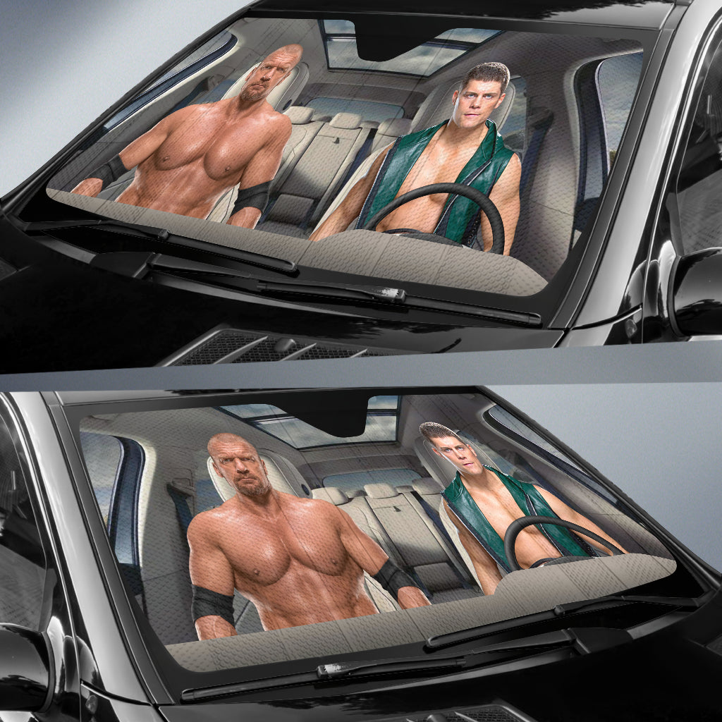 Cody Rhodes Vs Hhh Wwe Driving Auto Sun Shade