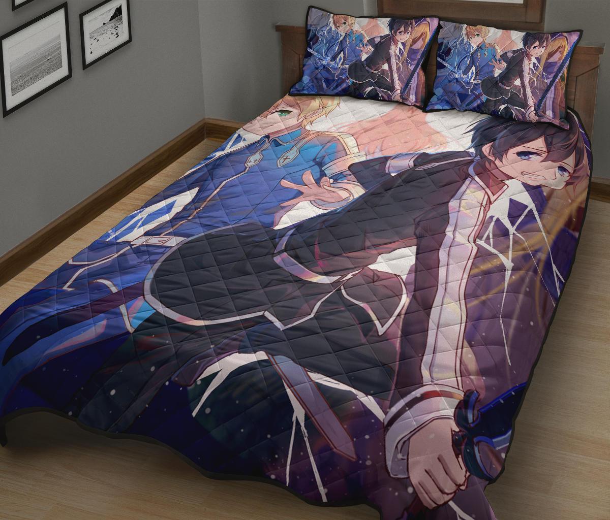 Sword Art Online Anime Quilt Bed Set Pillow Case Amazing Decor Gift Ideas 11