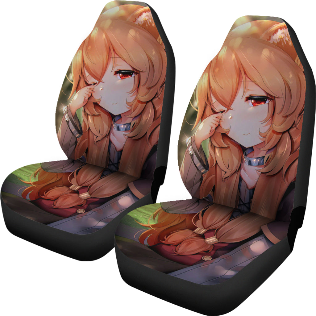 Sleepy Raphtalia Tate No Yuusha No Nariagari Anime Manga Car Seat Covers