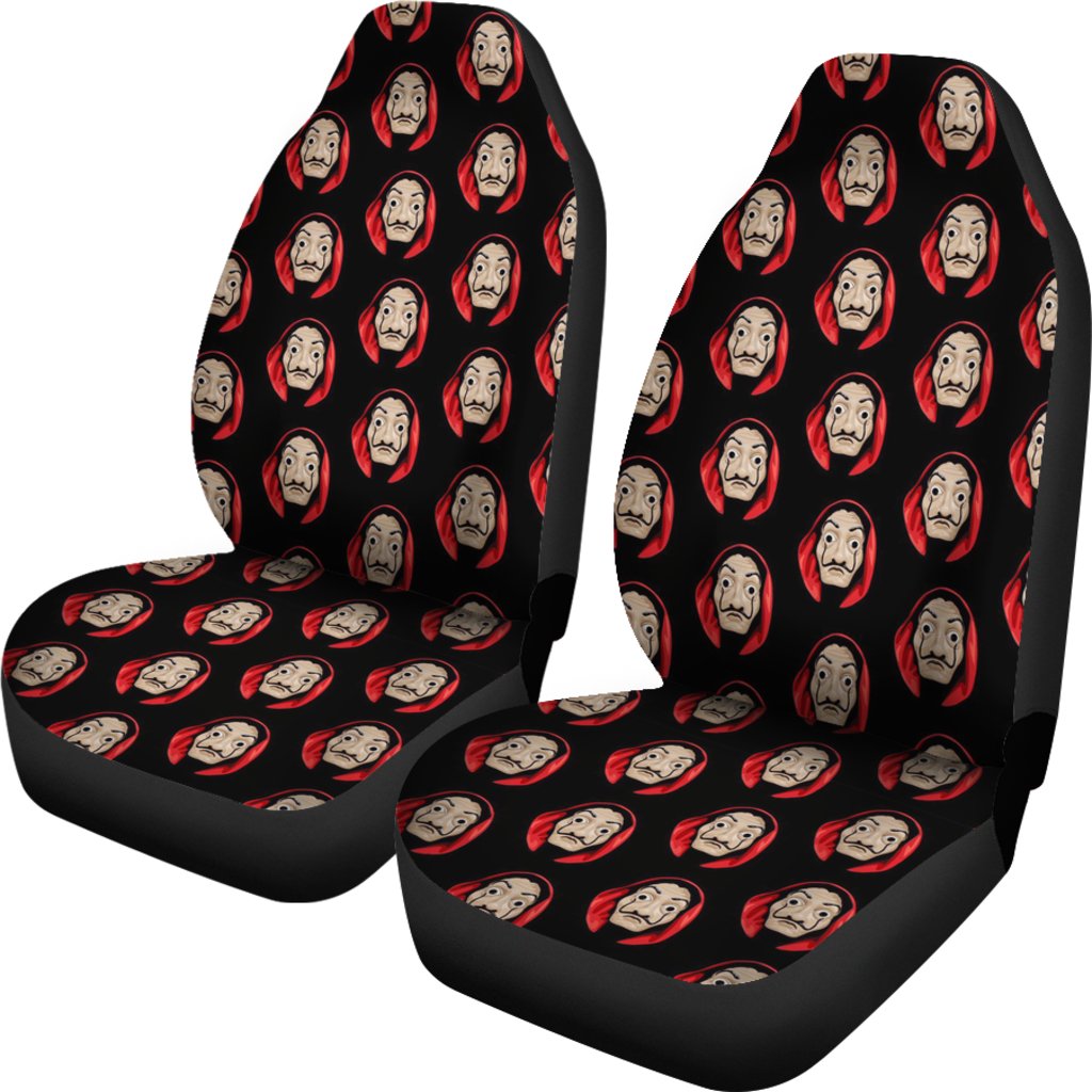 Money Heist Heads Team Seat Covers