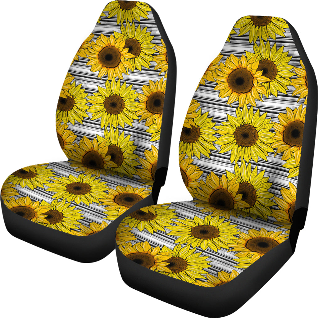 Sunflower Art Pattern Car Seat Covers