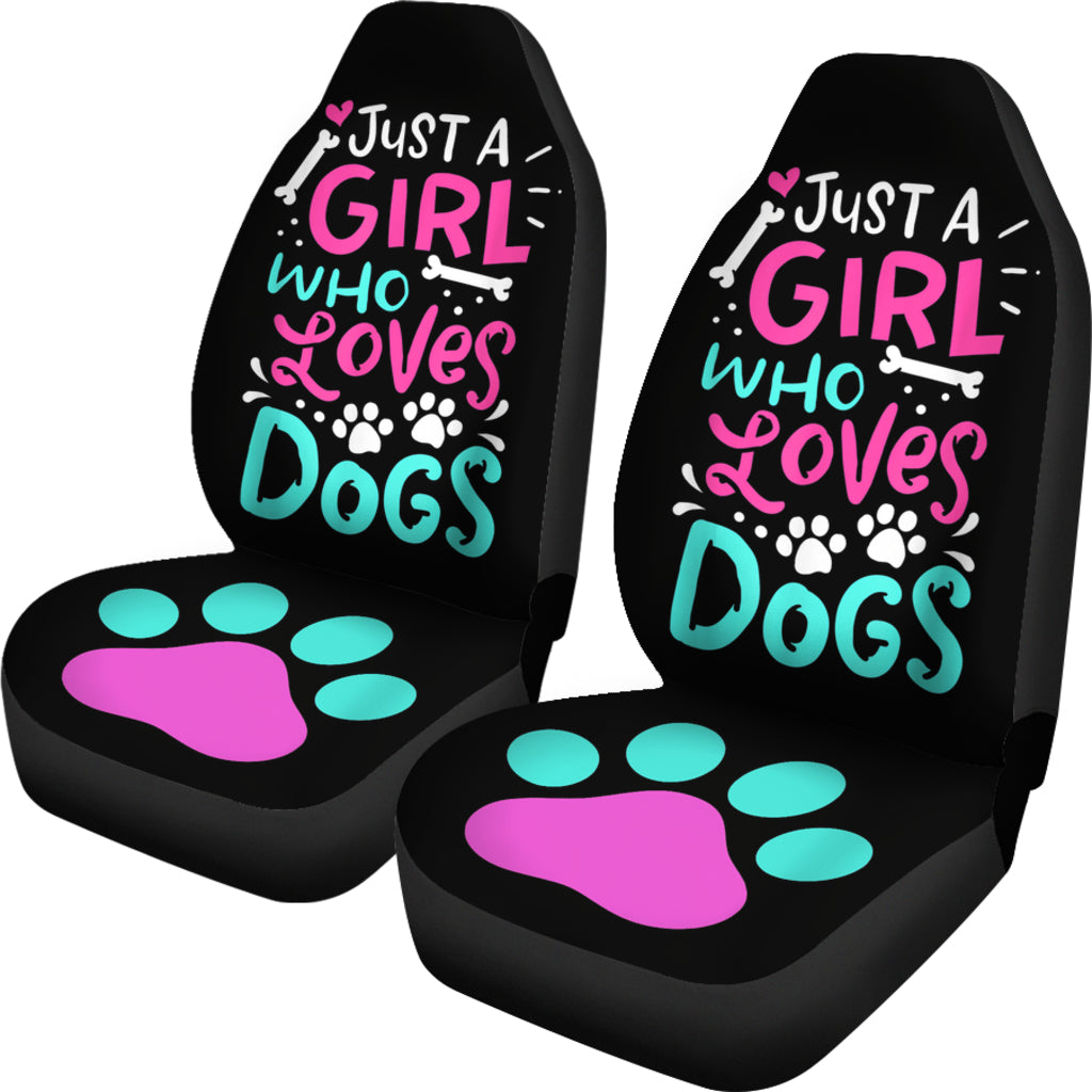 Just A Girl Who Loves Dog Car Seat Covers