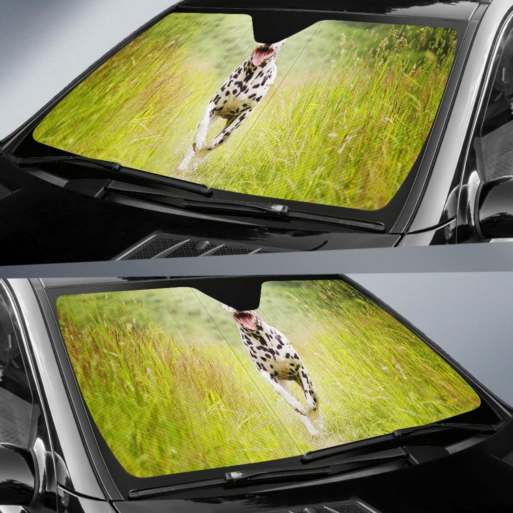 Dalmatian Breed Dog Hd Car Sun Shade Gift Ideas 2022