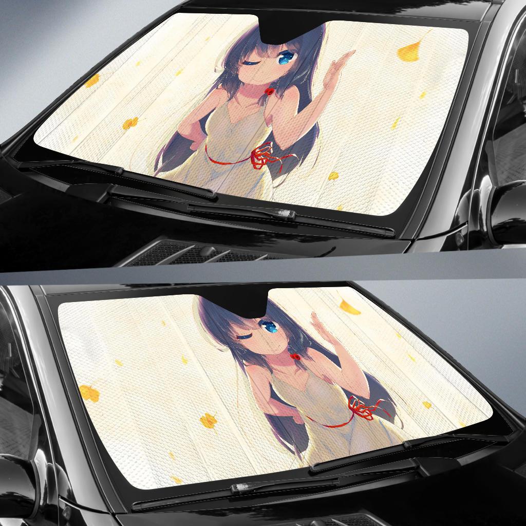 Anime Girl Hd Car Sun Shade Gift Ideas 2022