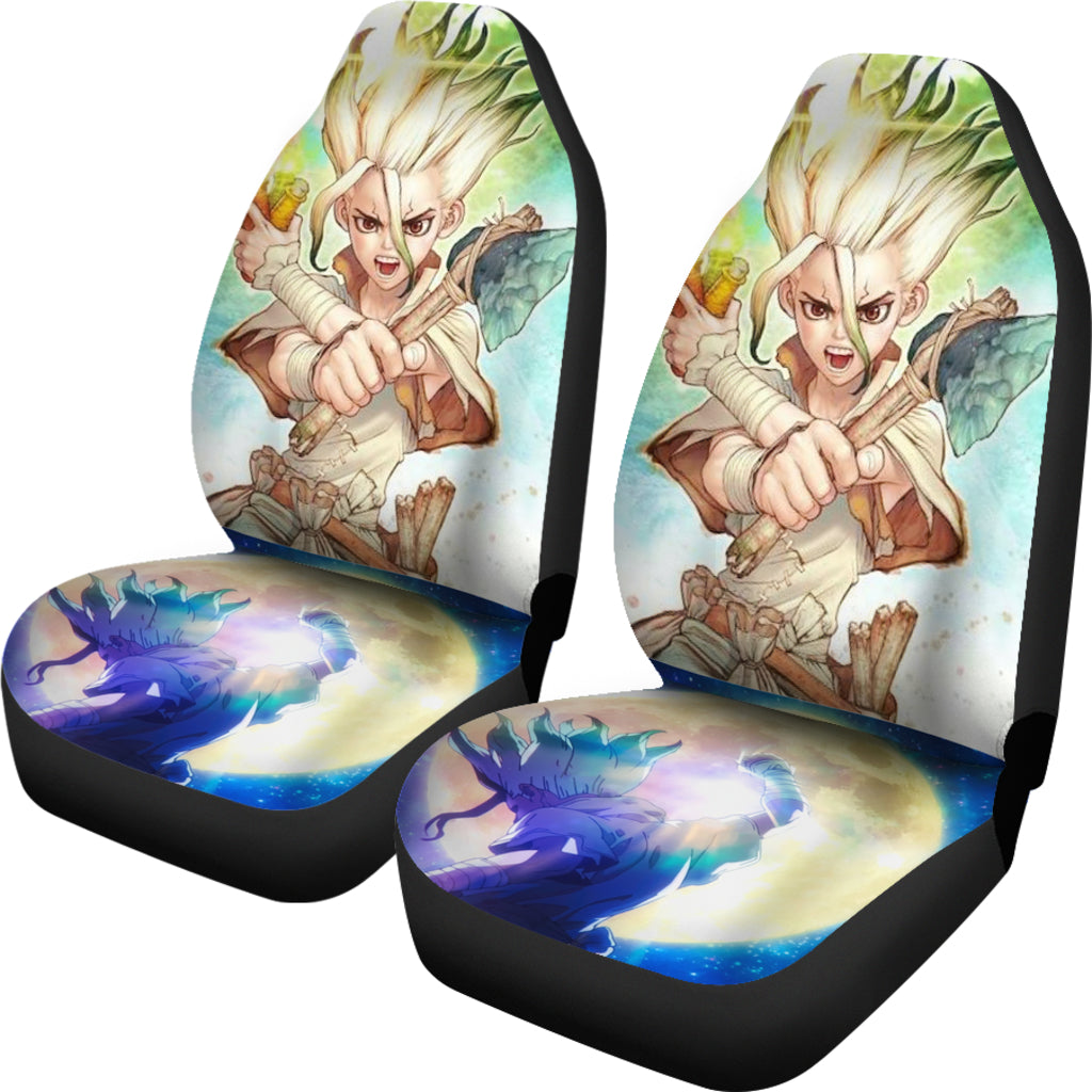 2022 Dr. Stone Stone Wars Car Seat Covers Gift For Fan Anime