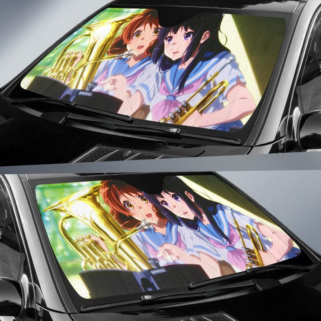 Kumiko Oumae Hazuki Katou Sound Euphonium 4K 8K Car Sun Shade Gift Ideas 2021