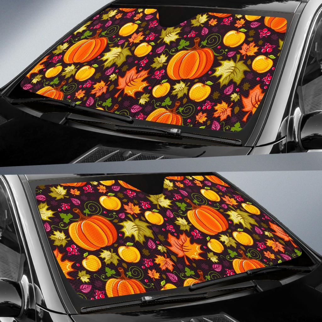 Halloween Pumpkin Auto Sun Shades Amazing Best Gift Ideas 2021