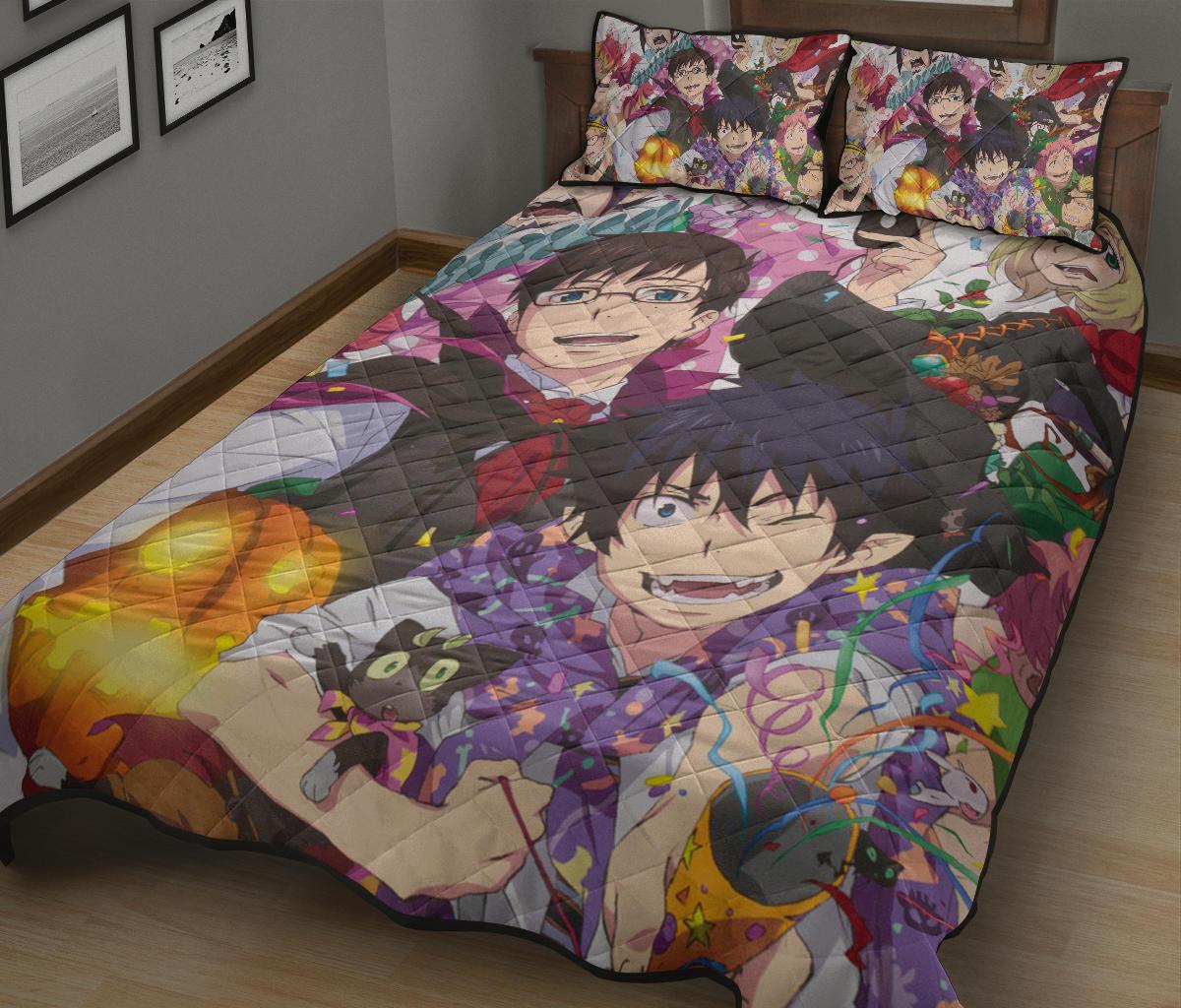 Blue Exorcist Anime Quilt Bed Set Pillow Case Amazing Decor Gift Ideas 6