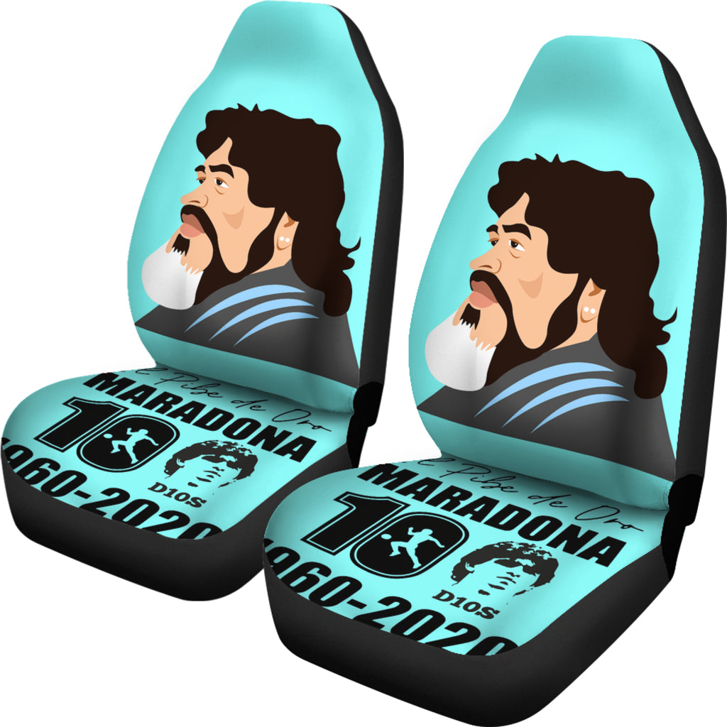 Old Diego Armando Maradona 10 Rip 1969 2022 Car Seat Covers Gift For Fooball