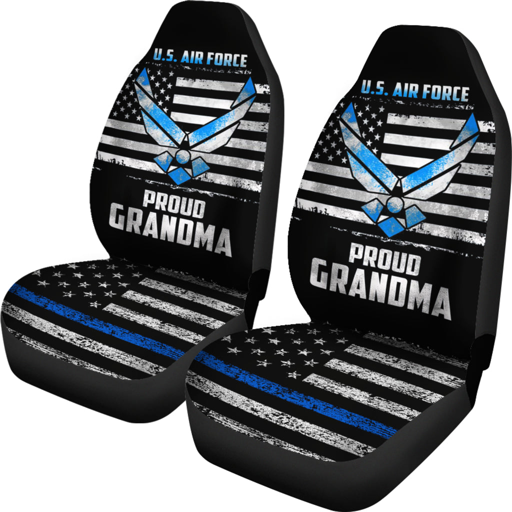 U.S. Air Force Proud Grandma Usa Flag Vintage Car Seat Covers