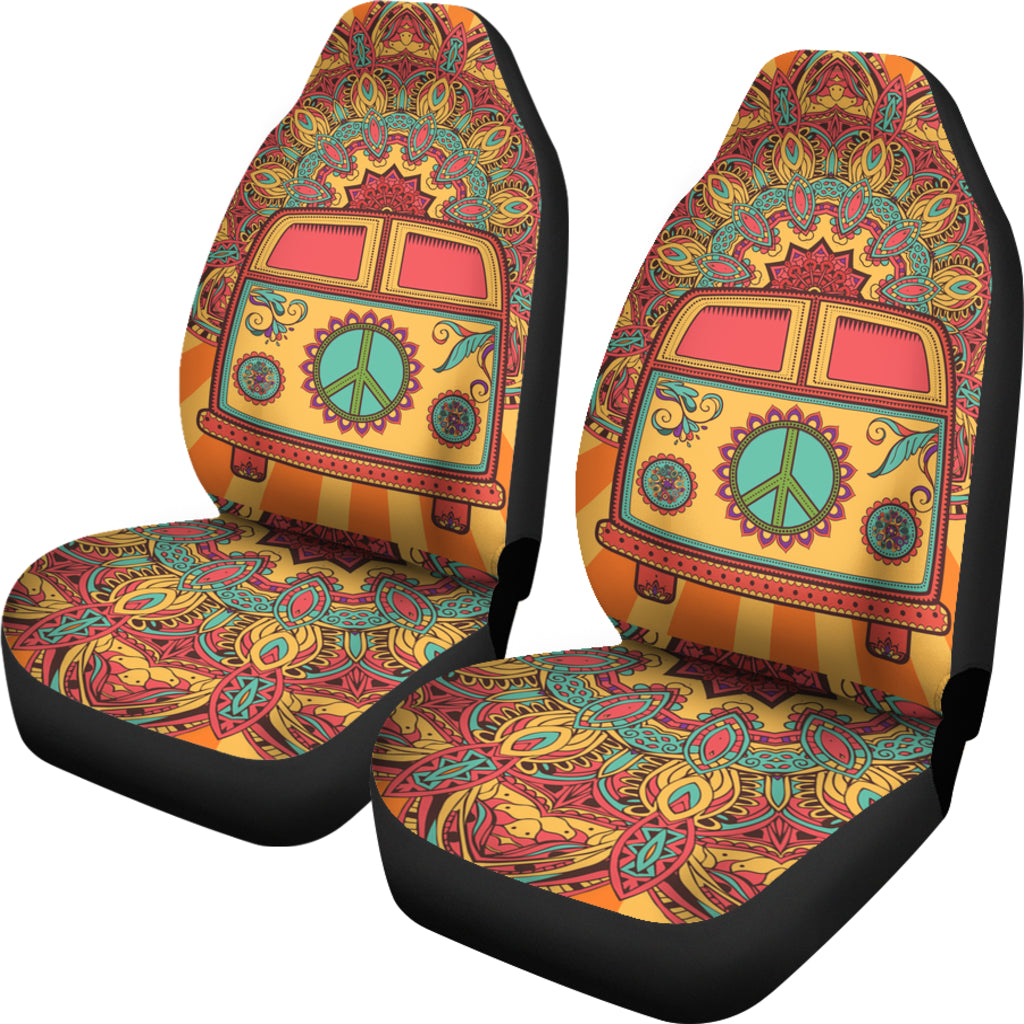 New Hippie Vintage Car A Mini Van Car Seat Covers