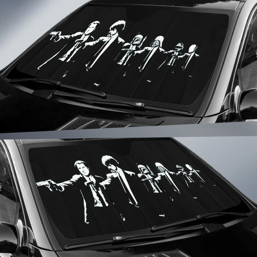 Pulp Fiction Mashup Star Wars Car Sunshade Amazing Best Gift Ideas 2022