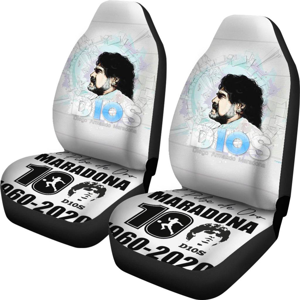 D10S Diego Armando Maradona 10 Rip 1969 2022 Car Seat Covers Gift For Fooball