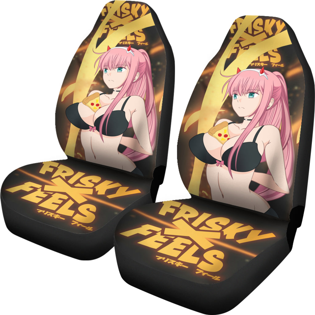 Zero Two Anime Girl Car Seat Covers