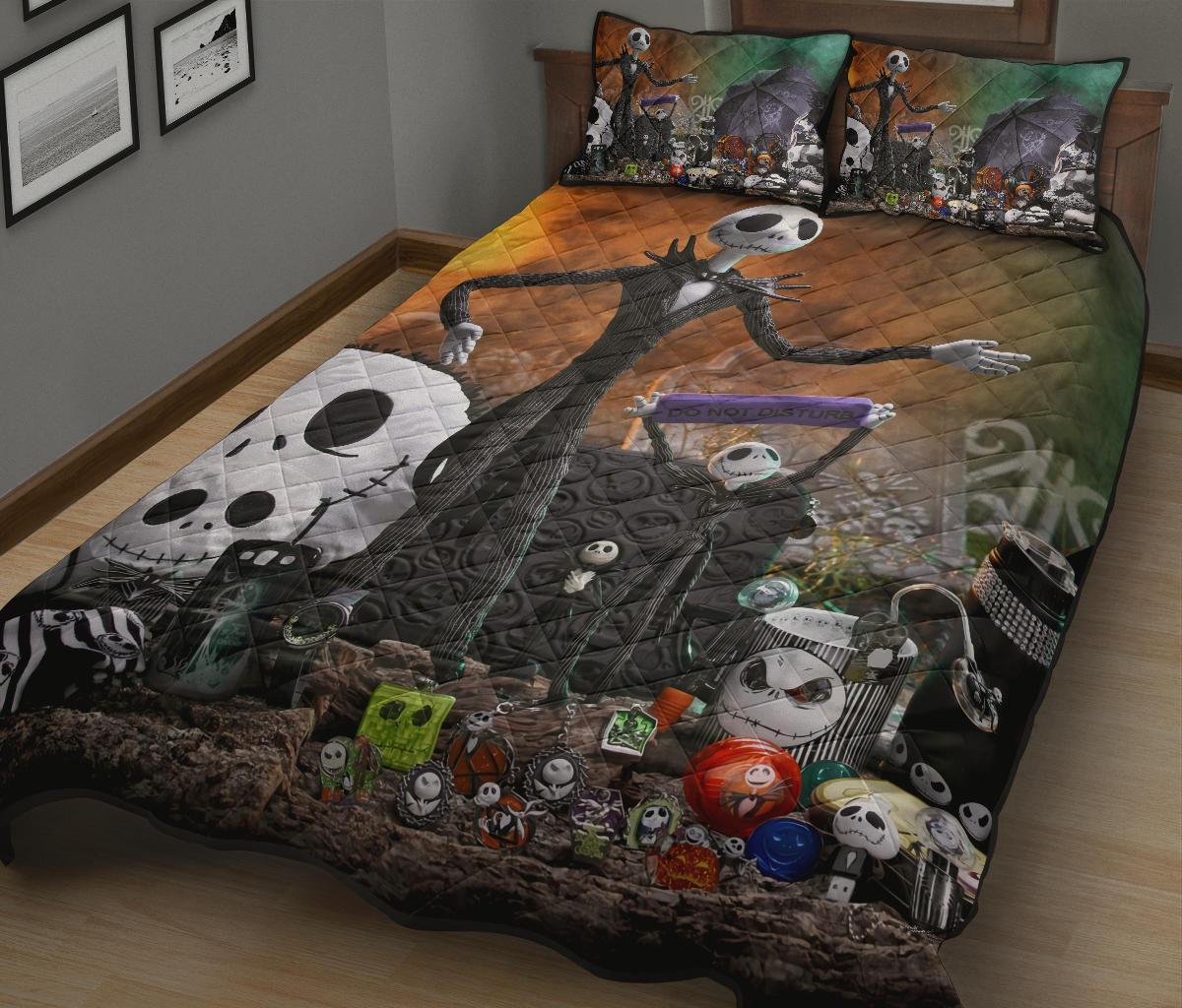 The Nightmare Before Christmas Halloween Movie Quilt Bed Set Pillow Case Amazing Decor Gift Ideas 9