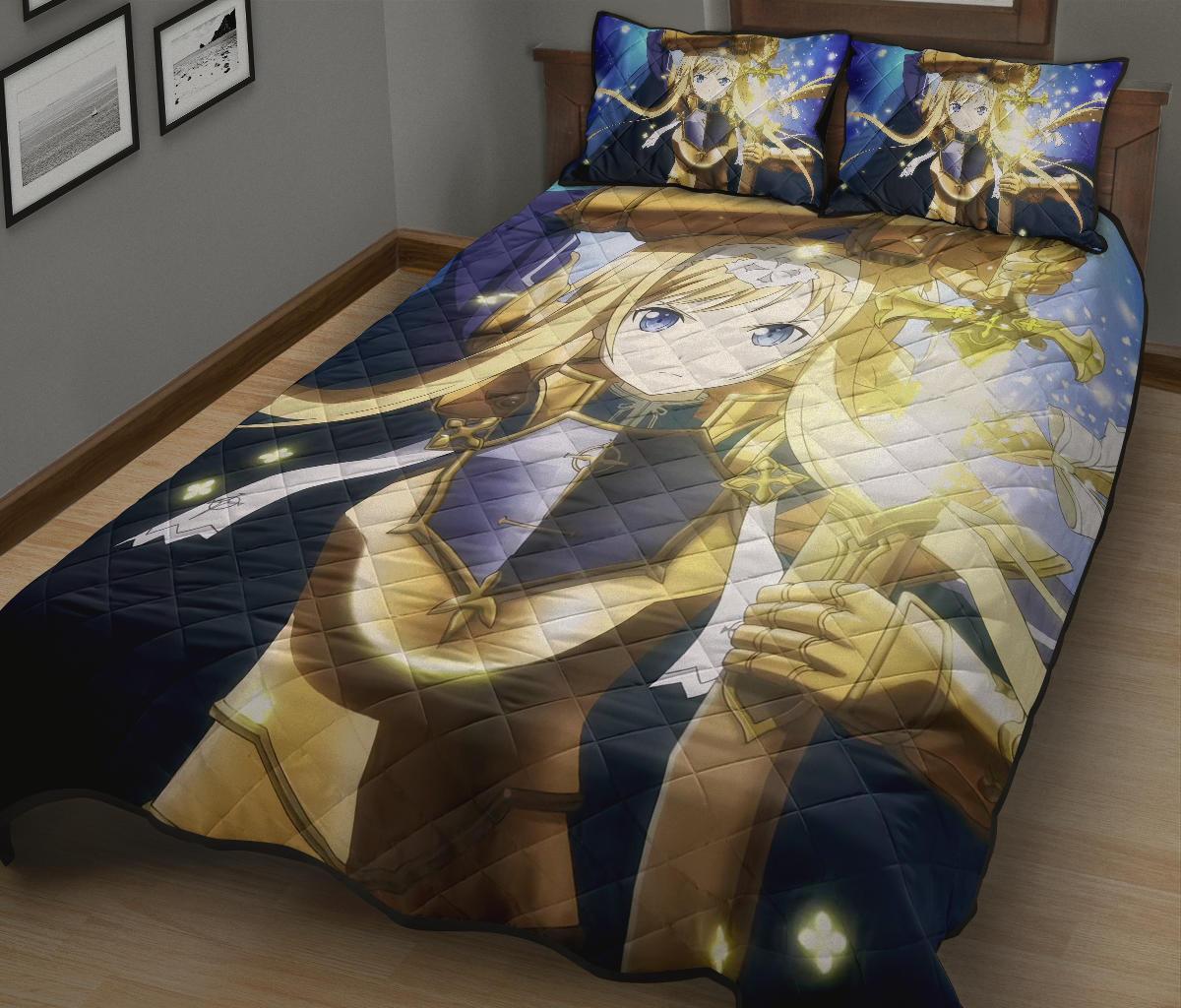 Alice Schuberg Sword Art Online Anime Quilt Bed Set Pillow Case Amazing Decor Gift Ideas 3