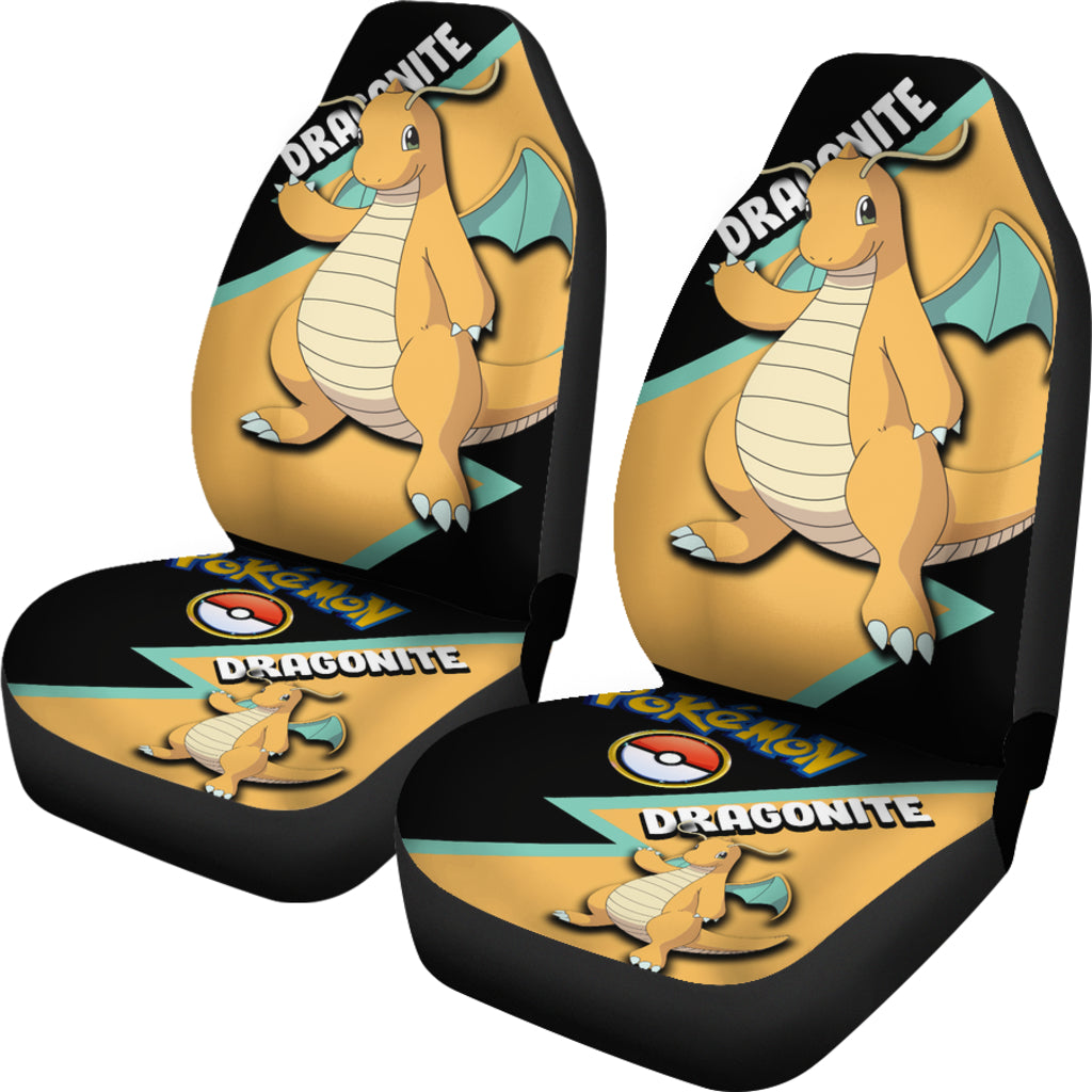 Dragonite Car Seat Covers Custom Anime Pokemon Car Accessories