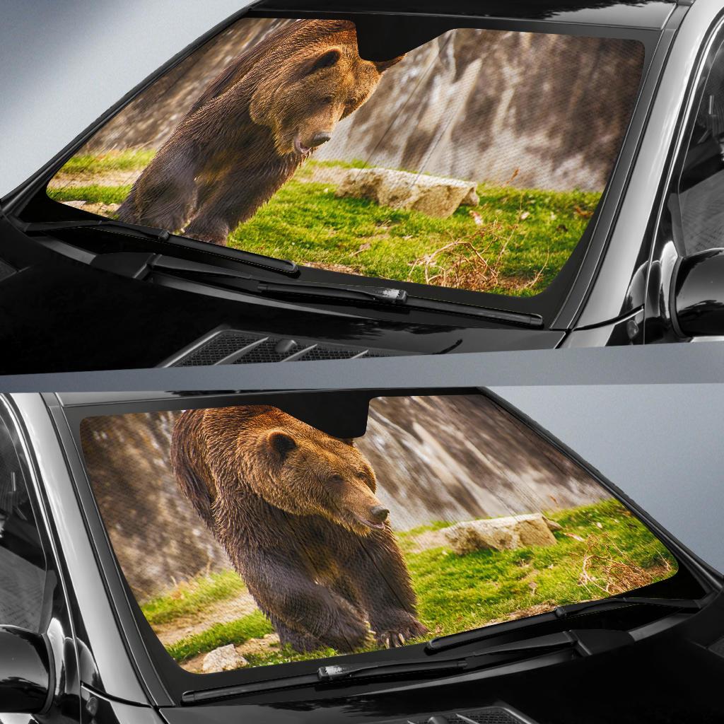 Brown Bear Hd Car Sun Shade Gift Ideas 2021