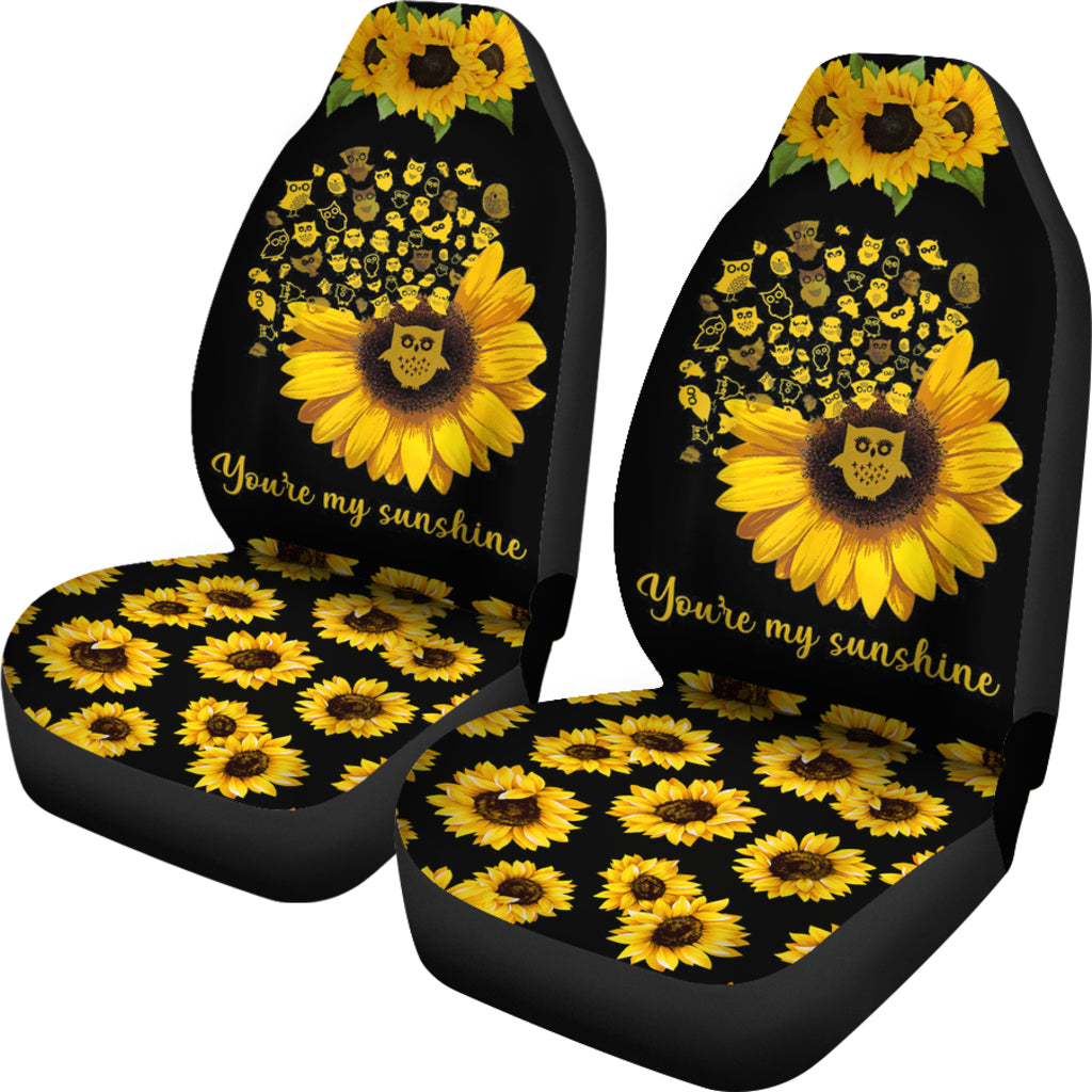 Sunflower Owl You Are My Sunshine Car Seat Covers