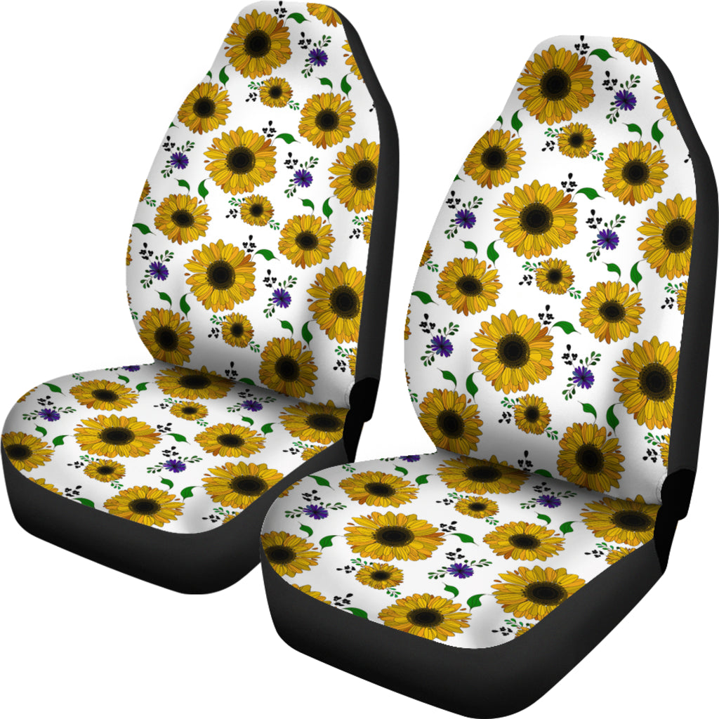 Sunflower Pattern Hd Car Seat Covers