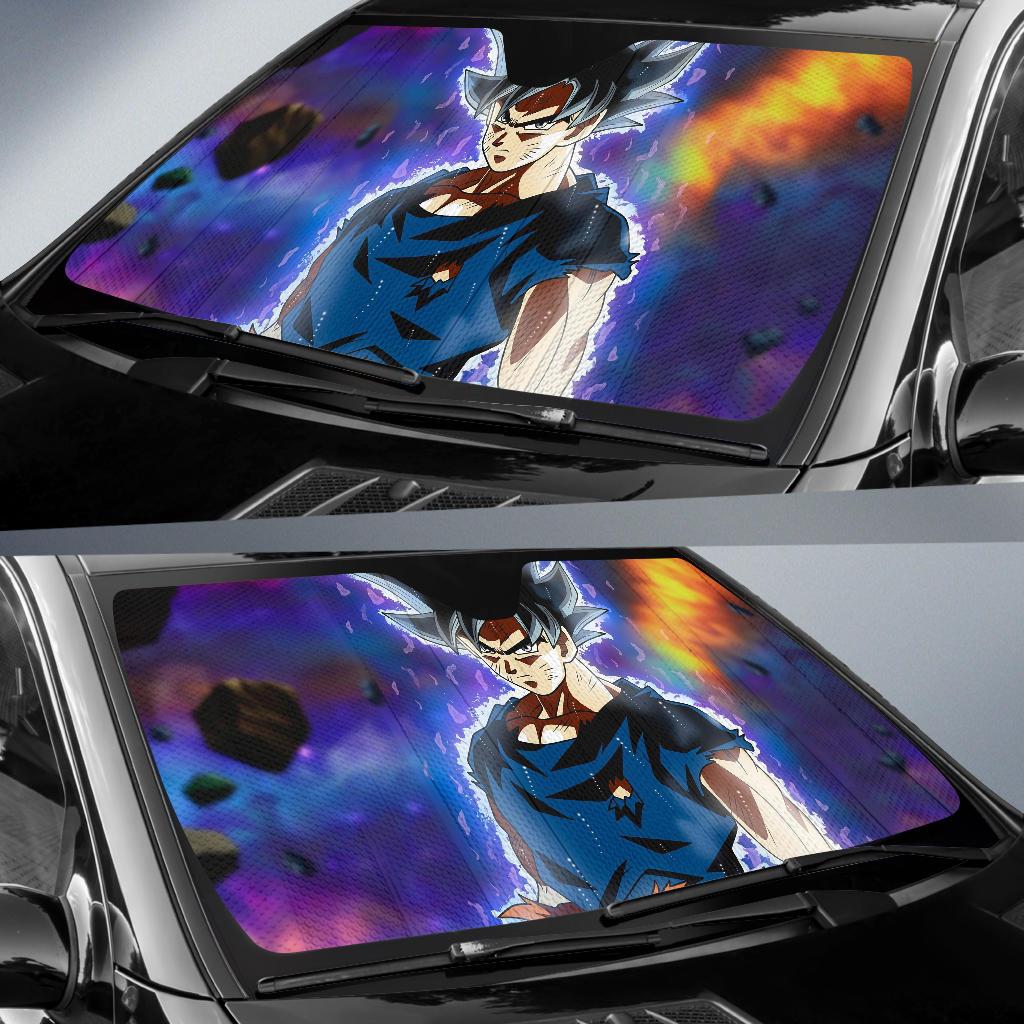 Ultra Instinct Goku Dragon Ball Super Cool 5K Car Sun Shade Gift Ideas 2022