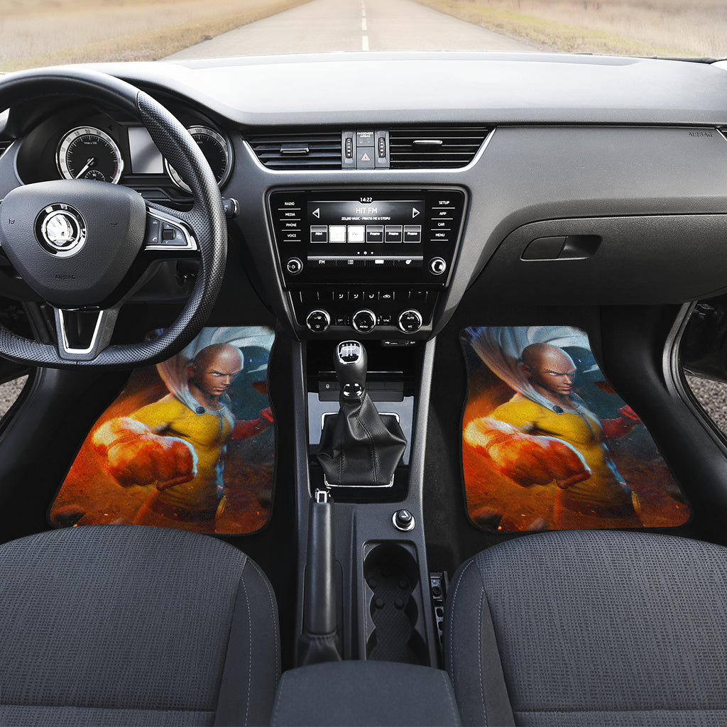 Saitama Punch Man 2 Car Floor Mats Custom Car Accessories Car Decor 2022