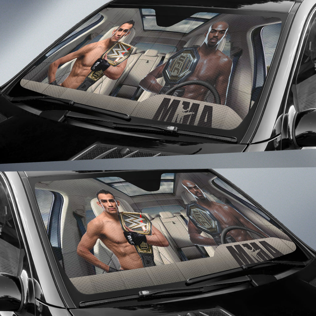 Tony Ferguson Vs Jon Jones Mma Driving Auto Sun Shade