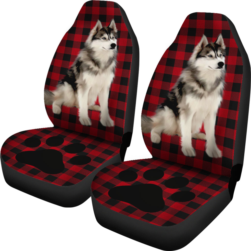 Siberian Husky Dog Car Seat Covers