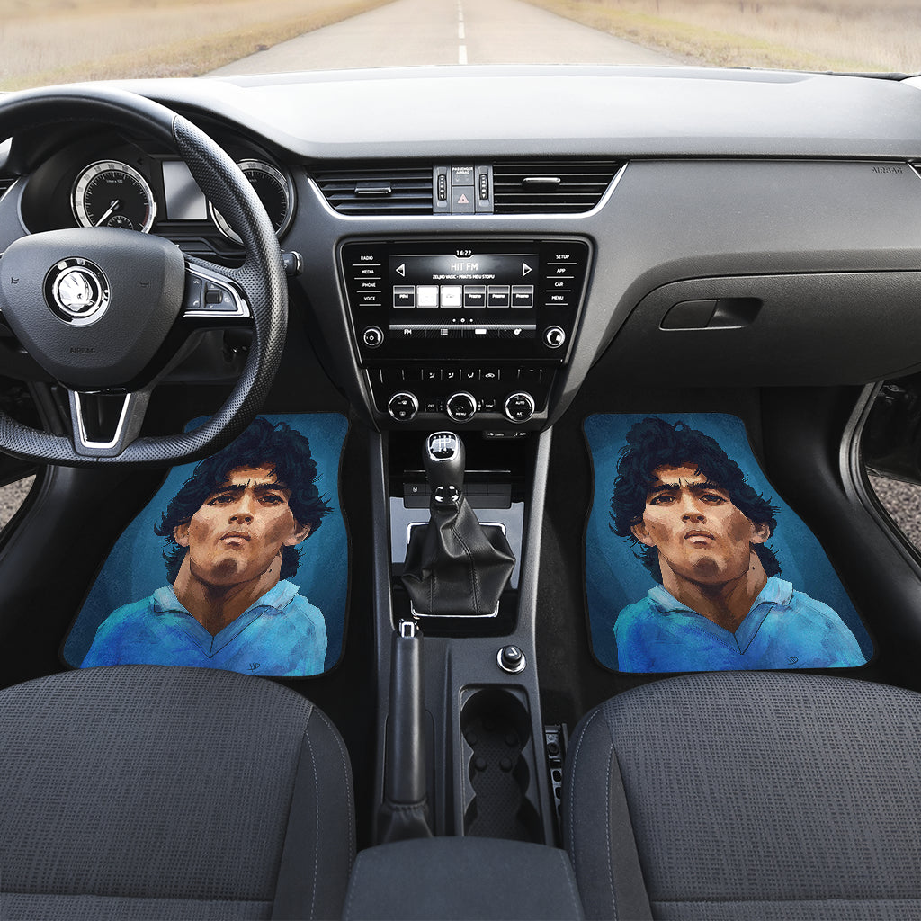 Diego Armando Maradona 10 Rip 1969 2022 2 Car Floor Mats Custom Car Accessories Car Decor 2022