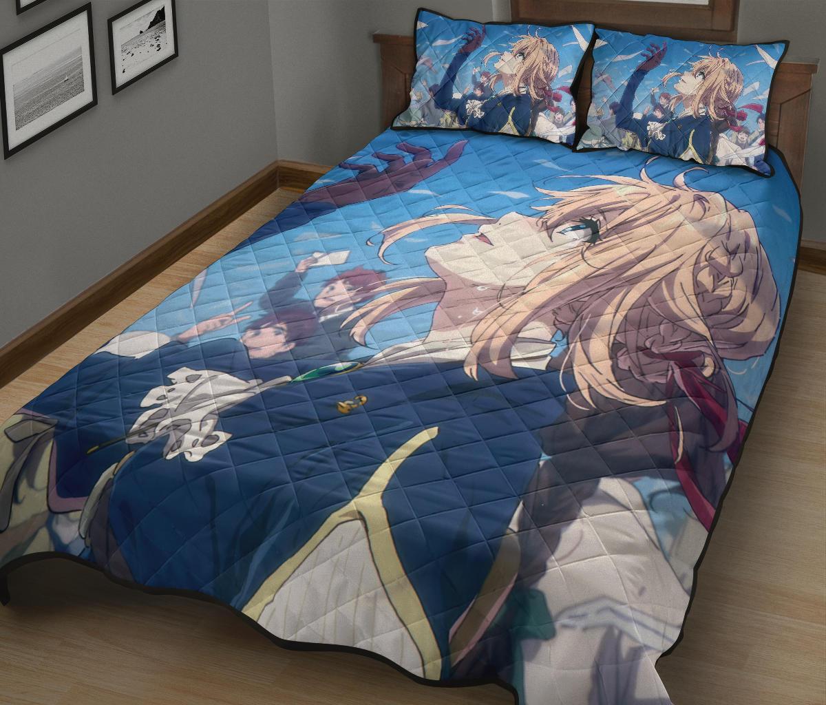 Violet Evergarden 6 Anime Quilt Bed Set Pillow Case Amazing Decor Gift Ideas