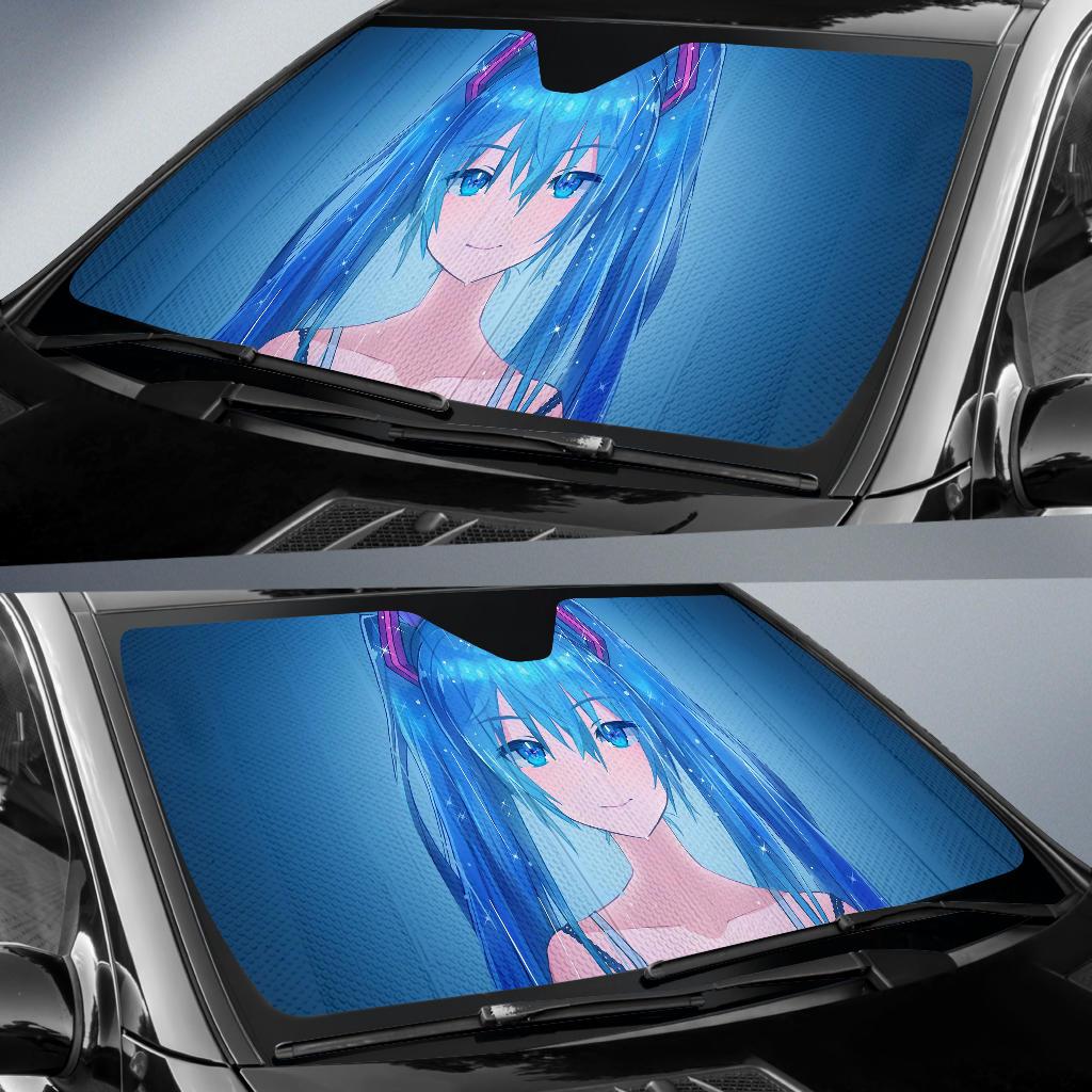 Hatsune Miku Vocaloid Anime Girl Hd Car Sun Shade Gift Ideas 2022