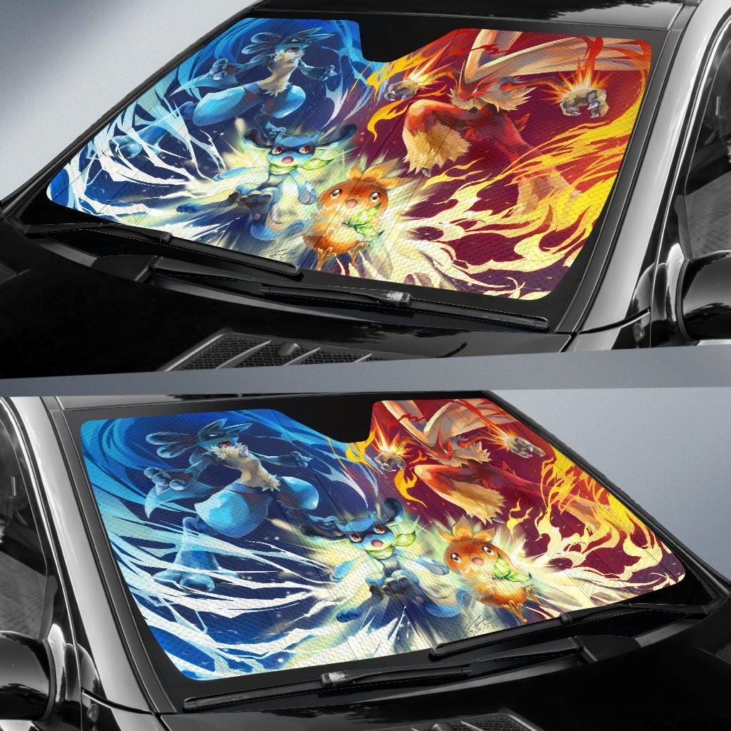 Pokemon Fight Car Sun Shades Amazing Best Gift Ideas 2021