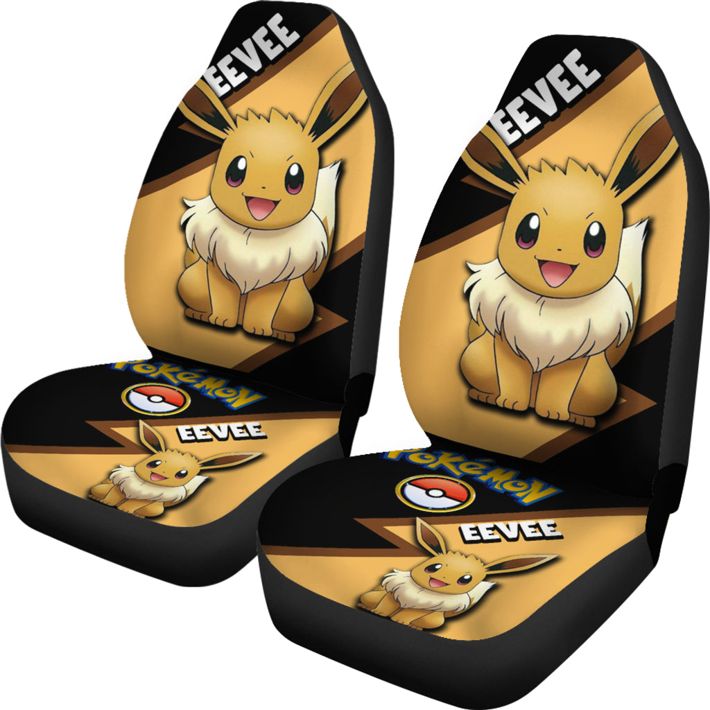 Eevee Car Seat Covers Custom Anime Pokemon Car Accessories