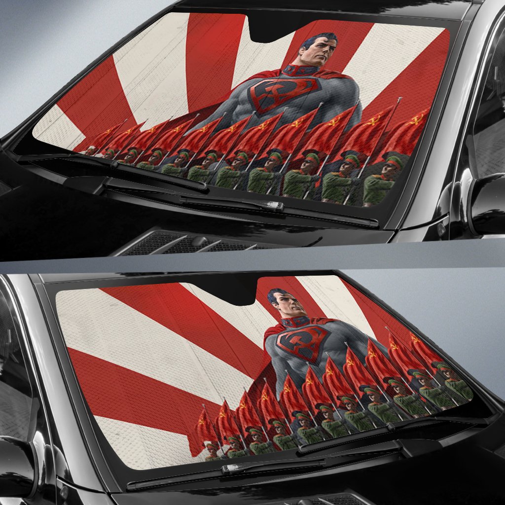Superman Red Hood 2022 Car Sun Shade Gift Ideas 2022