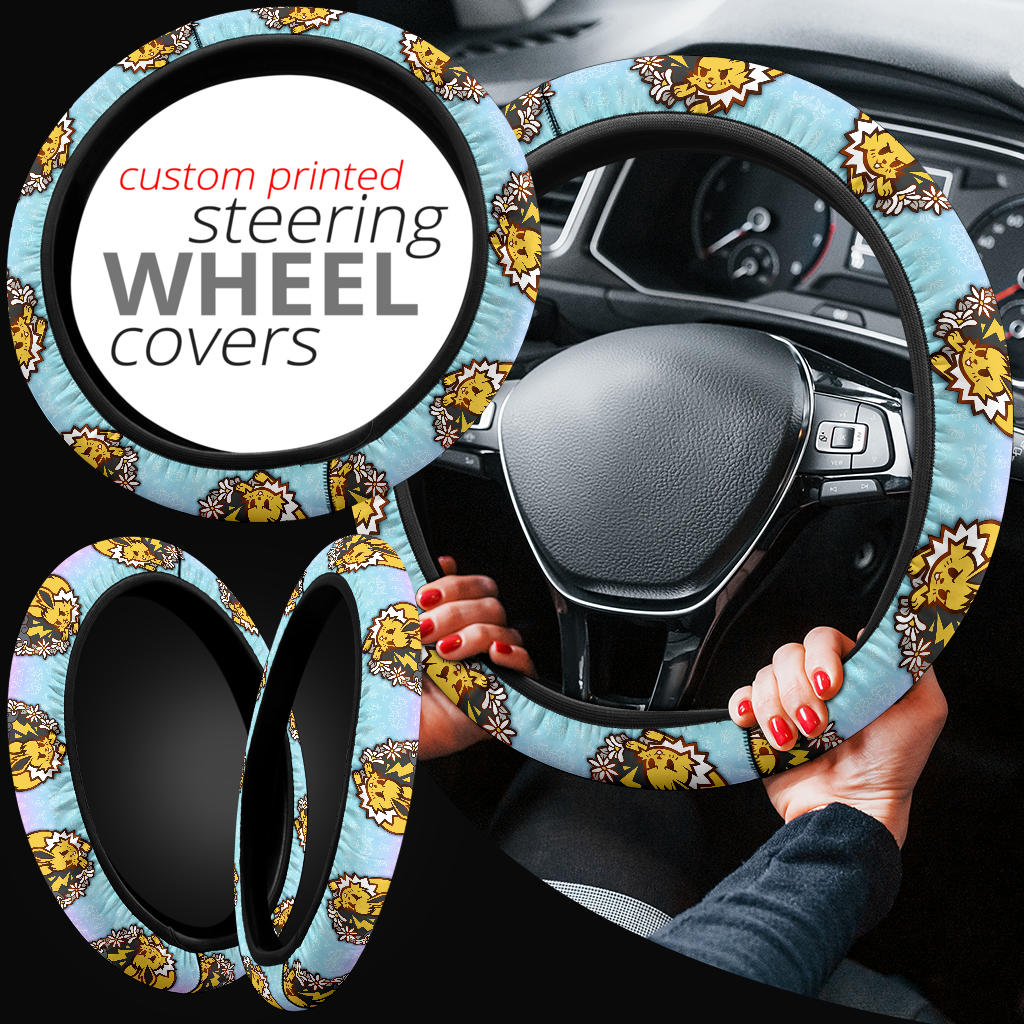 Jolteon Pokemon Car Steering Wheel Cover