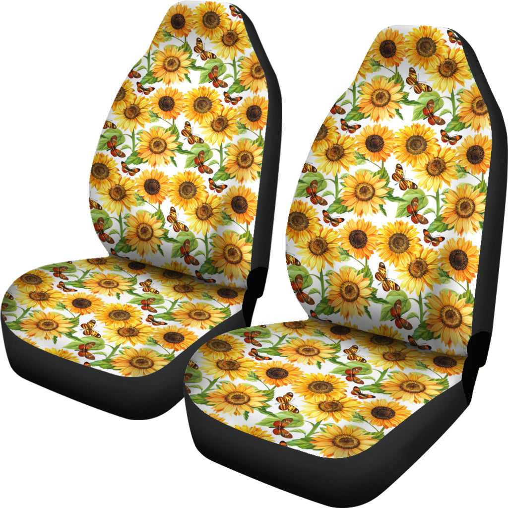 Butterfly Sunflower Car Seat Covers