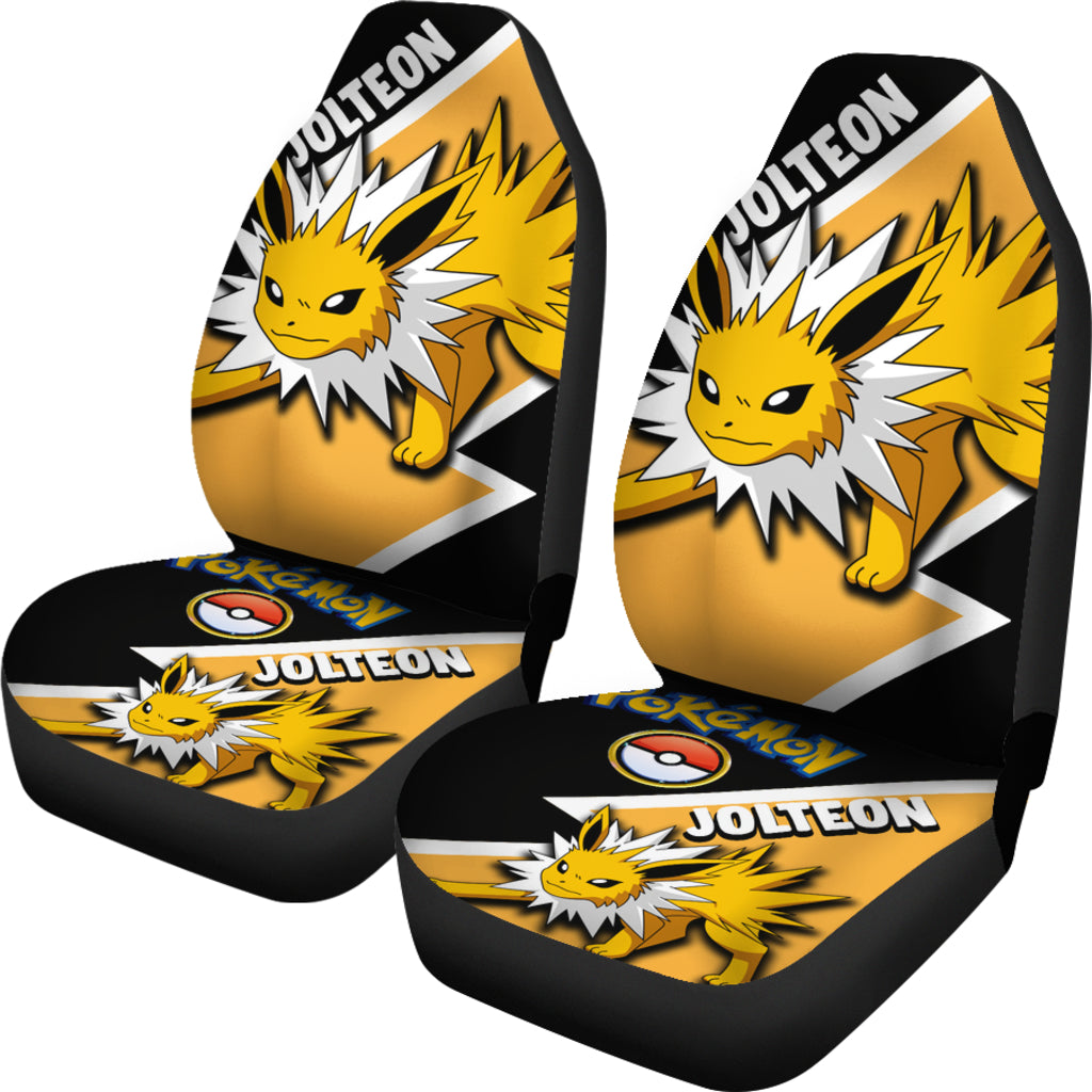 Jolteon Car Seat Covers Custom Anime Pokemon Car Accessories